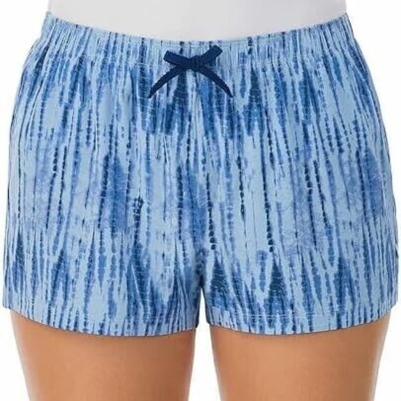 NWoT Jane and Bleecker Women's Sleep Short 3-pack Tie Dye Blue Size L $35 VV054 - Picture 2 of 2